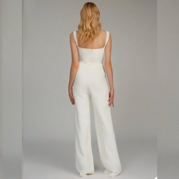SALONI Rachel Ivory Jumpsuit - Picture 3 of 16